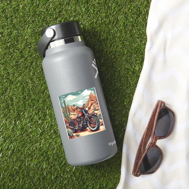 Motorcycle in Desert Cactus Western Set (4) (HydroFlask Insitu)