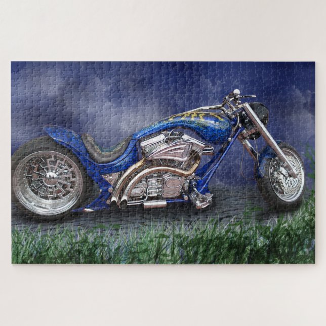 Motorcycle Jigsaw Puzzle (Horizontal)