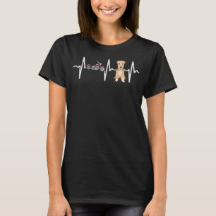 Motorcycle Lakeland Terrier Heartbeat Dog T-Shirt