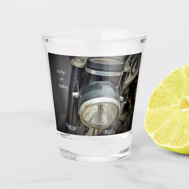 Motorcycle Light Shot Glass (Front)