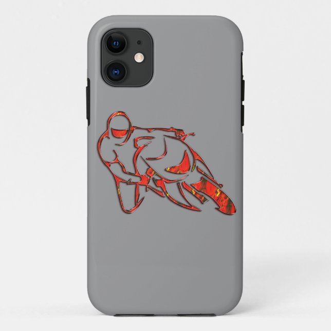 Motorcycle Logo Leaning Into Curve Red Streaks Case-Mate iPhone Case (Back)