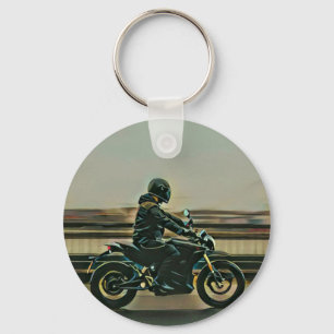 Motorcycle lover gift key ring