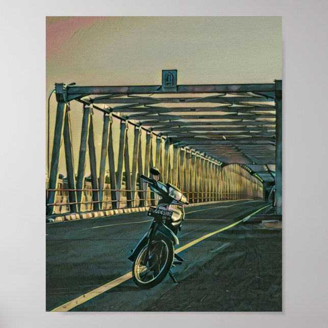 Motorcycle lover gift poster (Front)