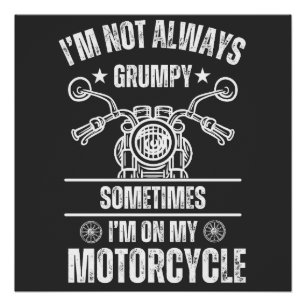 Motorcycle Lovers   Biker Dad Cool Gift Poster