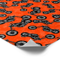 Motorcycle Lovers Biker Men Black White Pattern