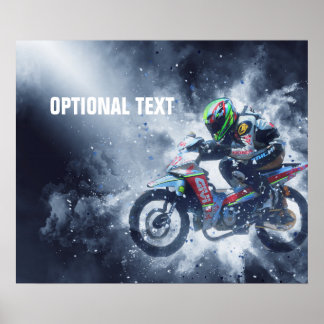 Motorcycle Madness Explosions Poster