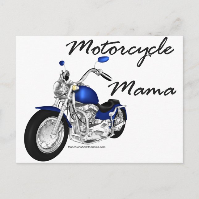 Motorcycle Mama Postcard (Front)