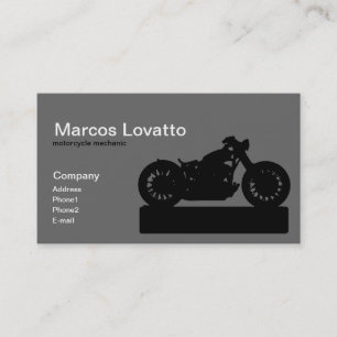 motorcycle mechanic business card