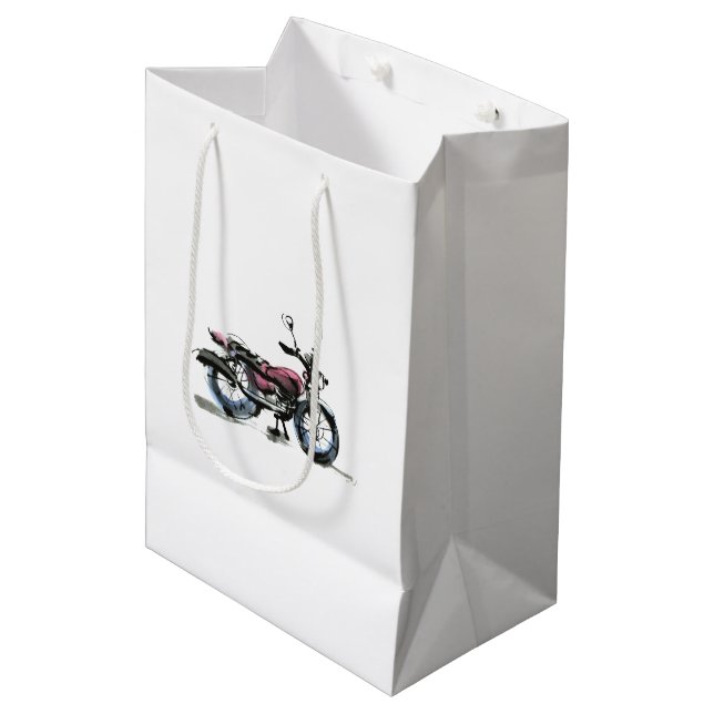 Motorcycle Medium Gift Bag (Front Angled)