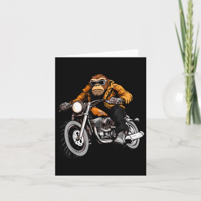 Motorcycle Monkeys  Card (Front)