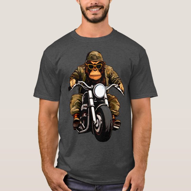 Motorcycle monkeys T-Shirt (Front)
