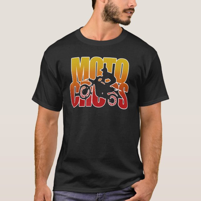 Motorcycle Moto Cross Vintage Outfit T-Shirt (Front)