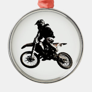 Motorcycle Motocross Metal Tree Decoration