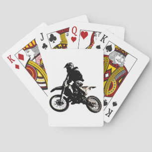 Motorcycle Motocross Playing Cards
