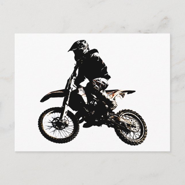 Motorcycle Motocross Postcard (Front)