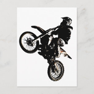 Motorcycle Motocross Postcard