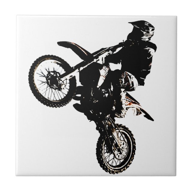 Motorcycle Motocross Tile (Front)