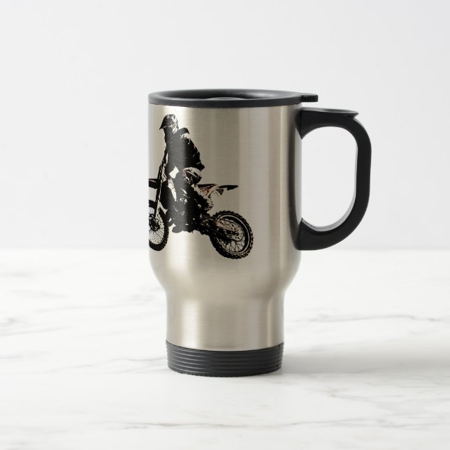 Motorcycle Motocross Travel Mug (Right)