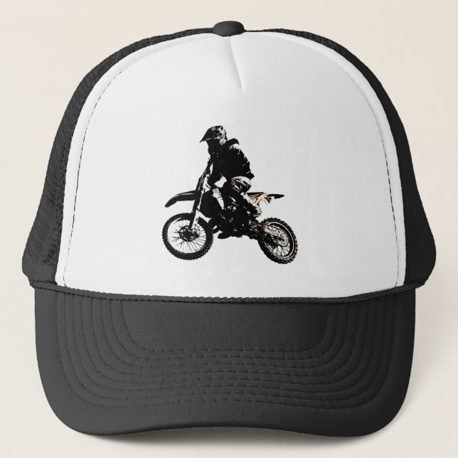 Motorcycle Motocross Trucker Hat (Front)
