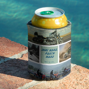 Motorcycle Motorbike bike biker Can Cooler