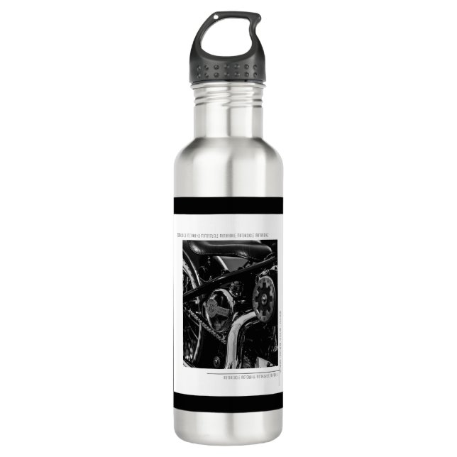 Motorcycle Motorbike Biker Ride Rider 710 Ml Water Bottle (Front)