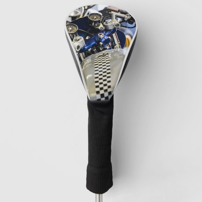 Motorcycle Motorbike Biker Ride Rider Golf Head Cover (Front)