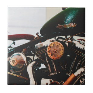 Motorcycle Motorbike Biker Ride Rider Tile