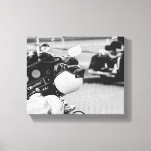 Motorcycle Motorbike Bikers Ride Riders Details Canvas Print