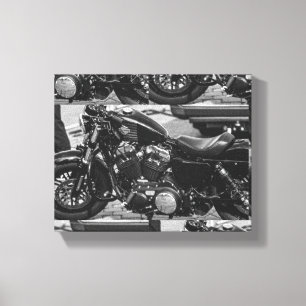 Motorcycle Motorbike Bikers Ride Riders Details Canvas Print