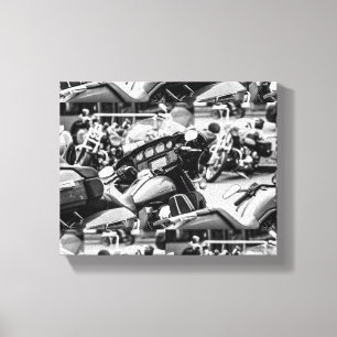 Motorcycle Motorbike Bikers Ride Riders Details Canvas Print