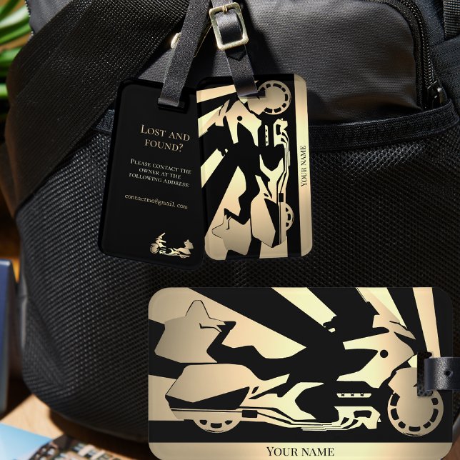 Motorcycle motorbike bikersLuggage Tag (Creator Uploaded)