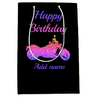 Motorcycle/motorbike personalised gift bag