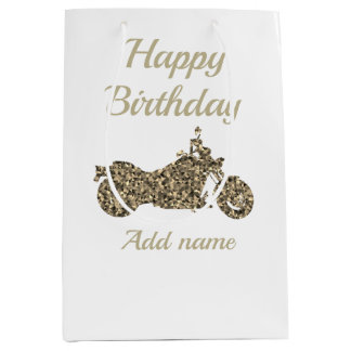 Motorcycle/motorbike personalised gift bag