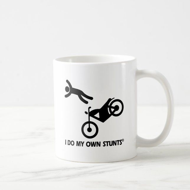 Motorcycle My Own Stunts Coffee Mug (Right)