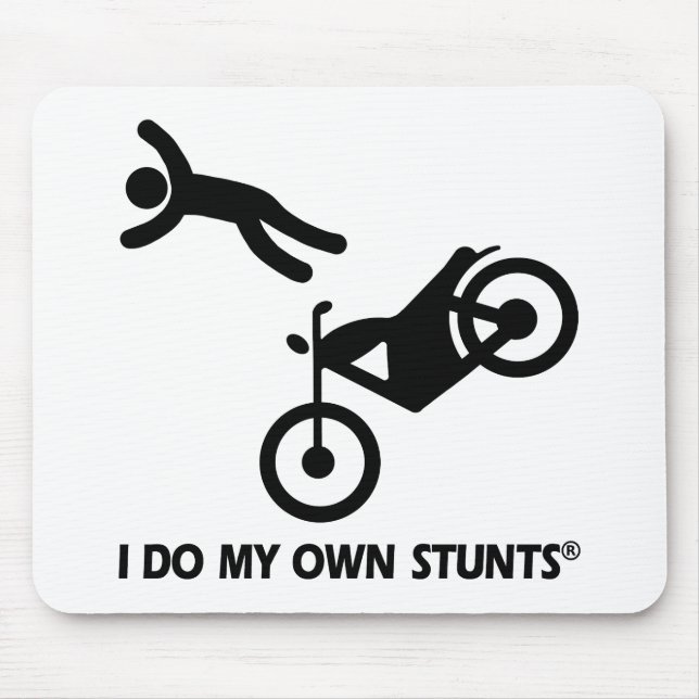Motorcycle My Own Stunts Mouse Mat (Front)