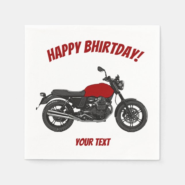 Motorcycle Napkin (Front)