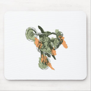 Motorcycle - Off Road Biker Mouse Mat