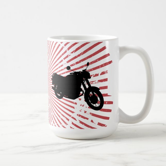 Motorcycle: Outline Profile: Custom Coffee Mug (Right)