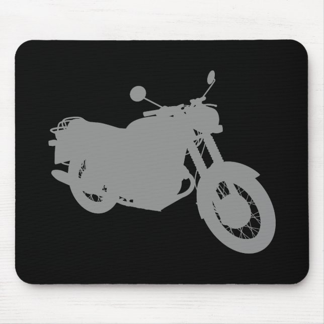 Motorcycle: Outline Profile: Mouse Mat (Front)
