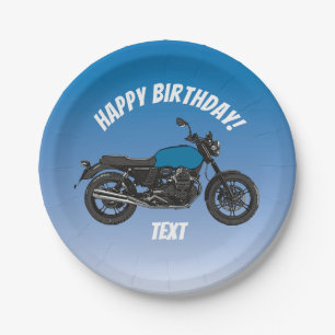 Motorcycle Paper Plate
