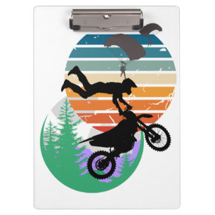 Motorcycle, parachutes, and the outdoors clipboard