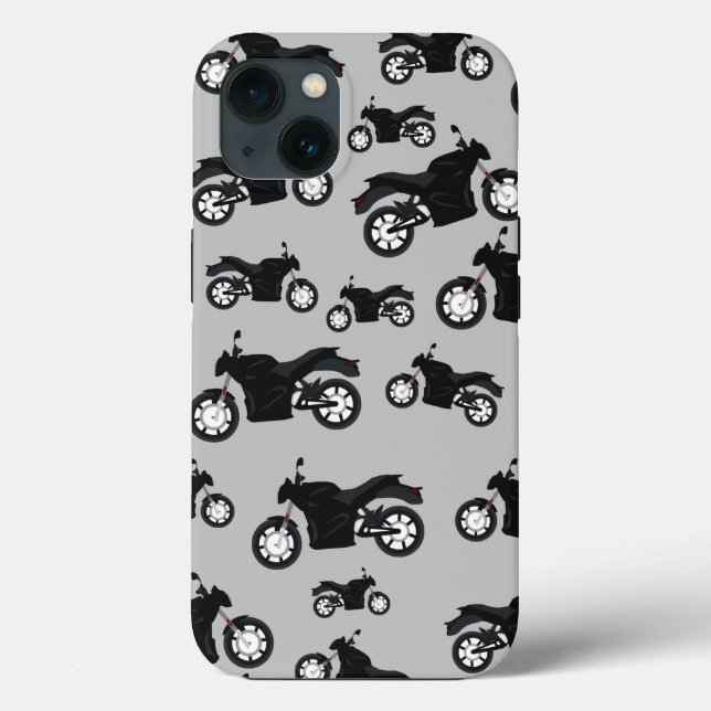 Motorcycle Pattern Case-Mate iPhone Case (Back)