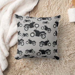 Motorcycle Pattern Cushion
