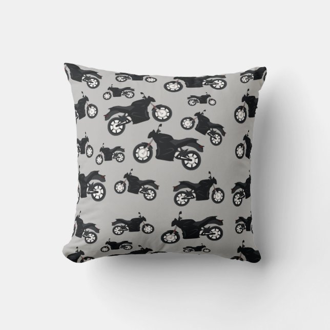Motorcycle Pattern Cushion (Front)