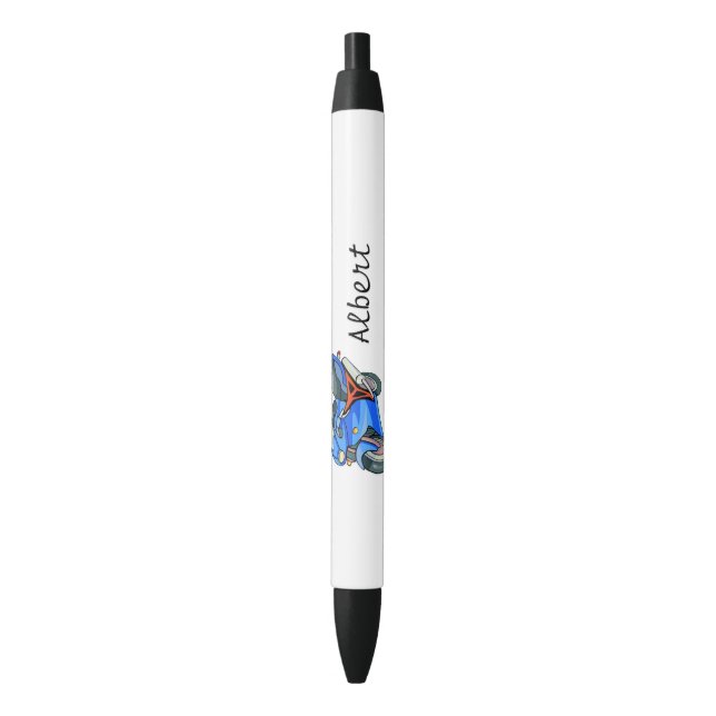 Motorcycle -Personalised -Adventure Seeker Black Ink Pen (Front Vertical)