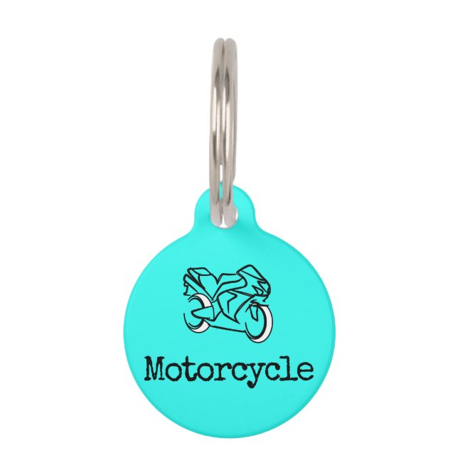 Motorcycle Pet Tag (Front)