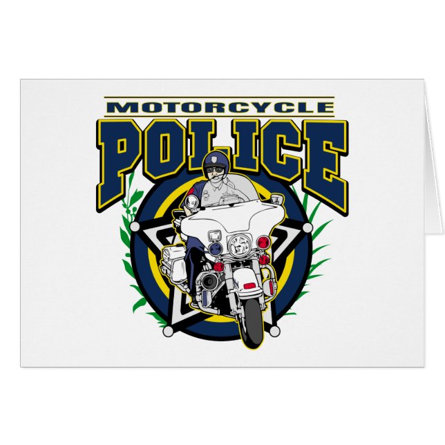 Motorcycle Police (Front Horizontal)