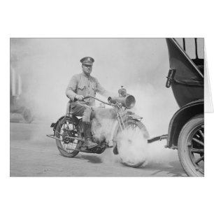 Motorcycle Policeman on Duty, 1923