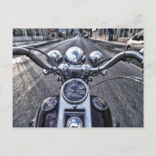 Motorcycle Postcard