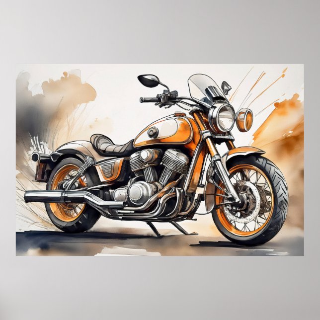 Motorcycle Poster (Front)